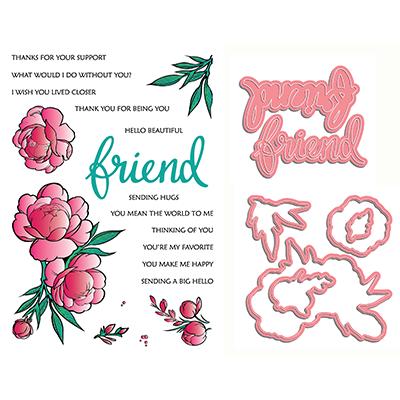 LDRS Creative Clear Stamps - If Friends Were Flowers